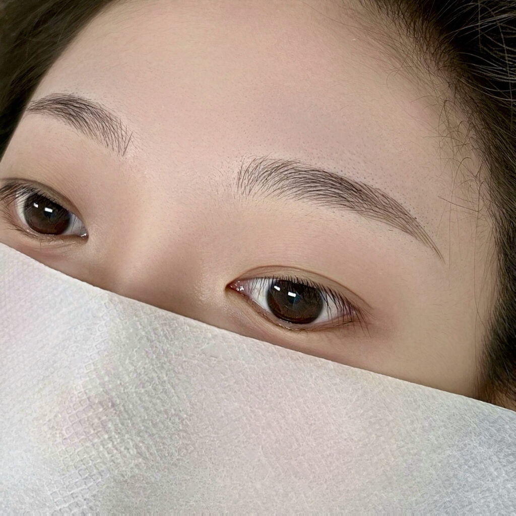 부천 눈썹문신 결 눈썹 직후